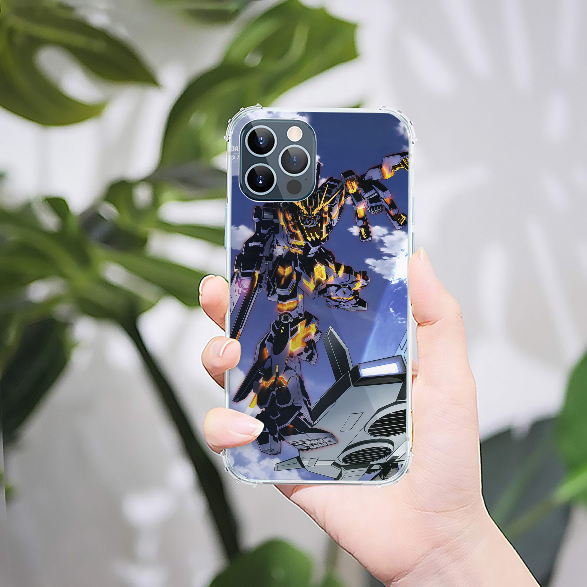 （画像用） 機動戦士ガンダム Mobile Suit Gundam 【iPhone 12シリーズ対応】透明スマホケース（クリアソフトケース）